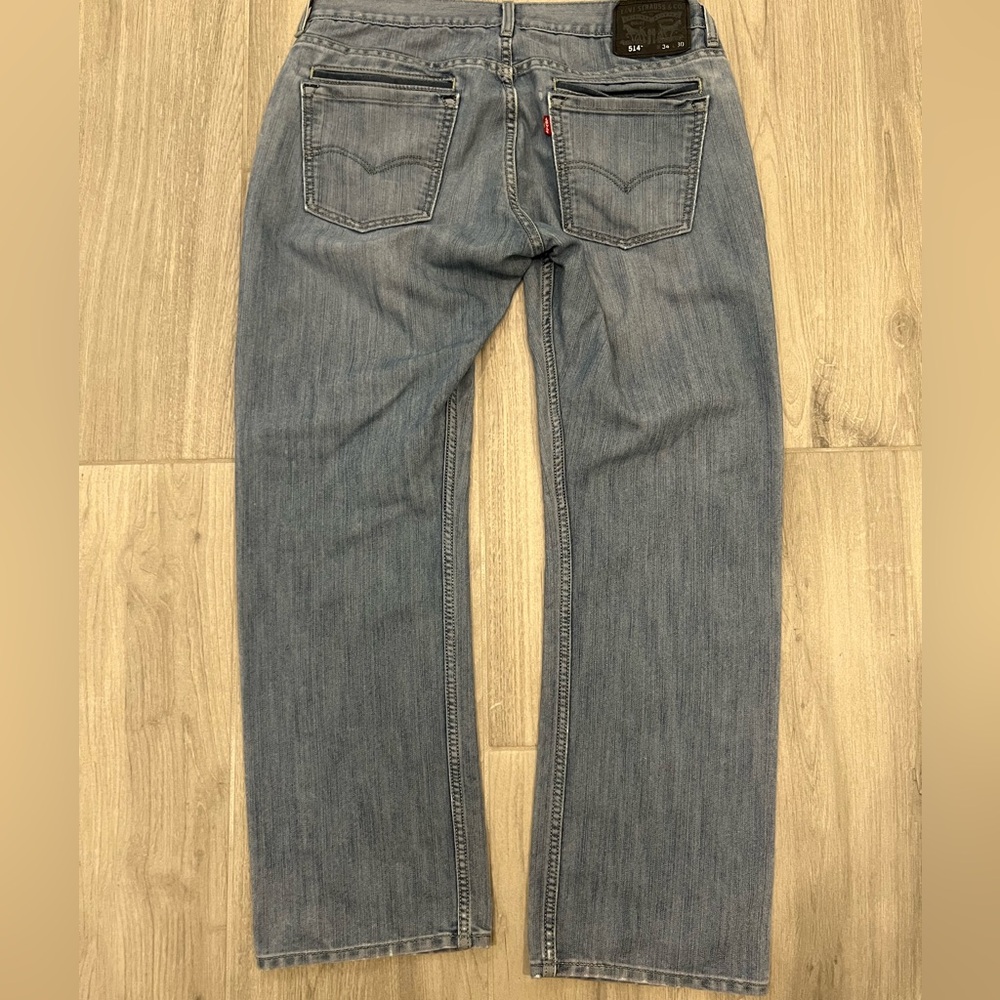 LEVIS Men Jeans 514 Straight Light Wash 34x30 - Picture 7 of 8